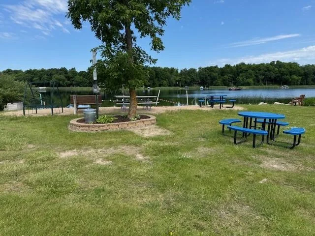 Nice landscaped beach and picnic area.