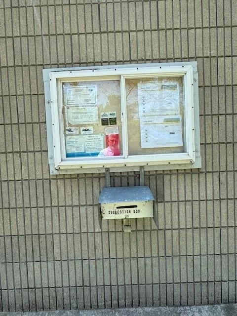 Suggestion box and posting site to keep you up on all the park news.