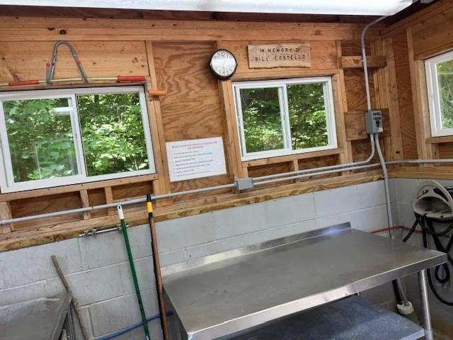 plenty of windows and lights for cleaning at night.