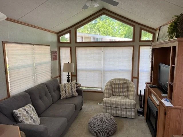 Living Room Lots of windows