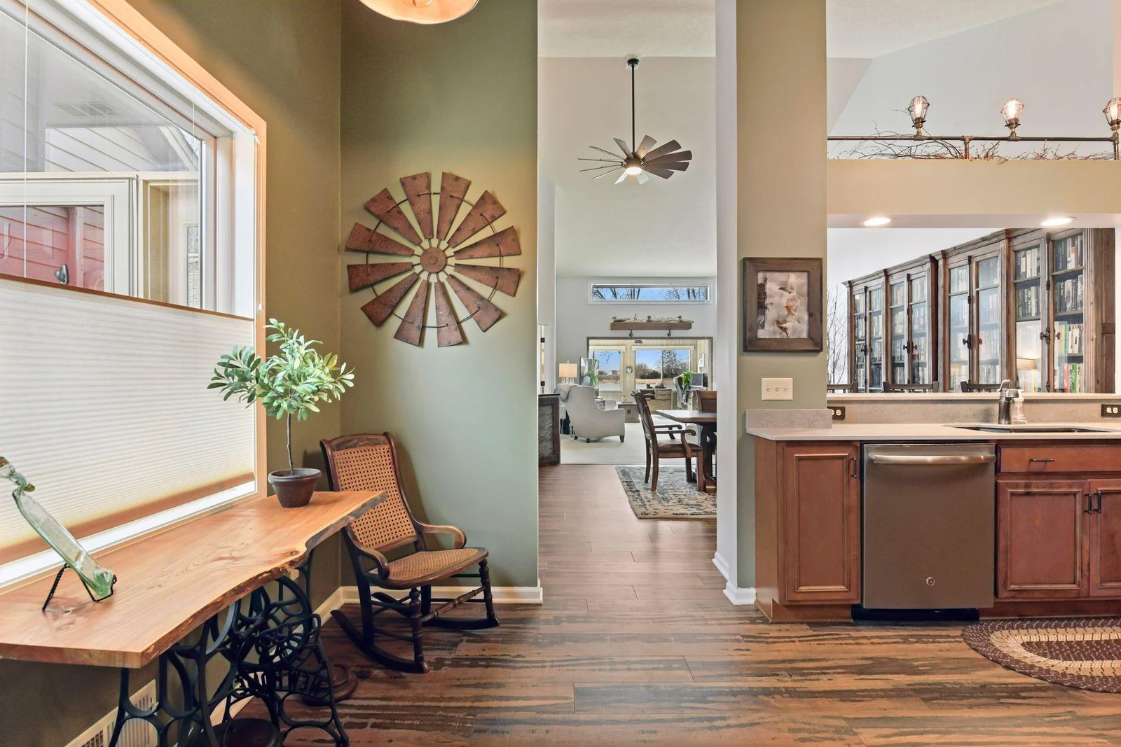 Step into your home from the attached garage and be greeted daily by the stunning view of your new home and lakefront.