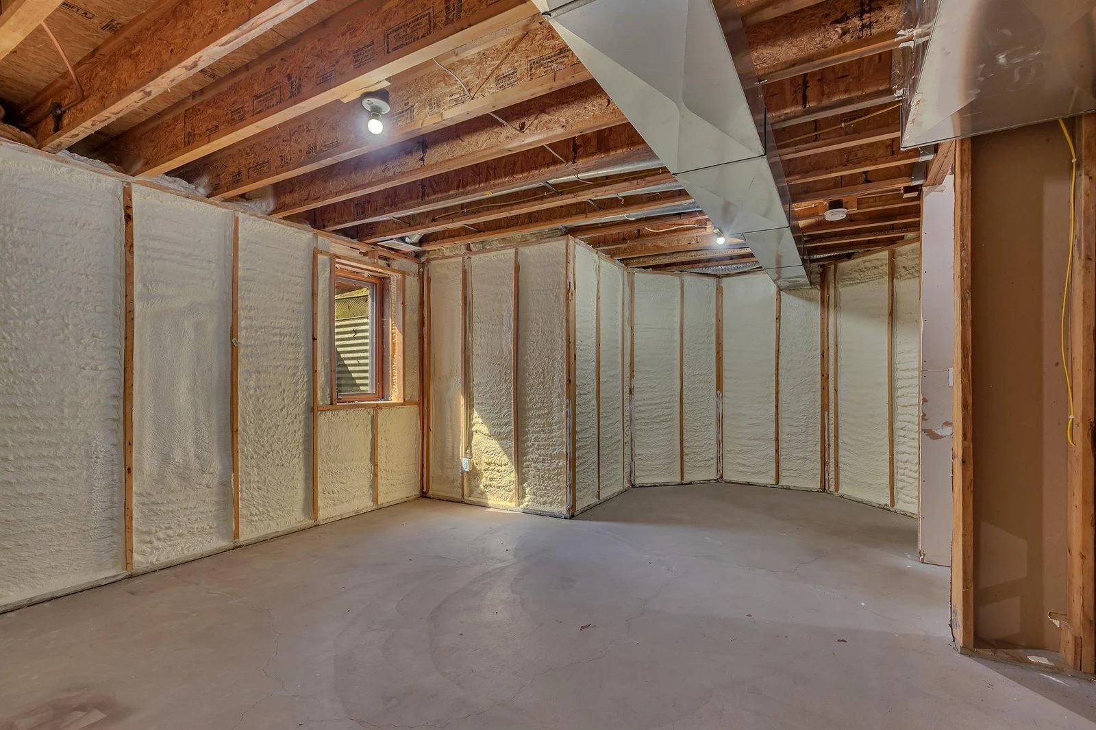 Need extra space- unfinished basement with egress window