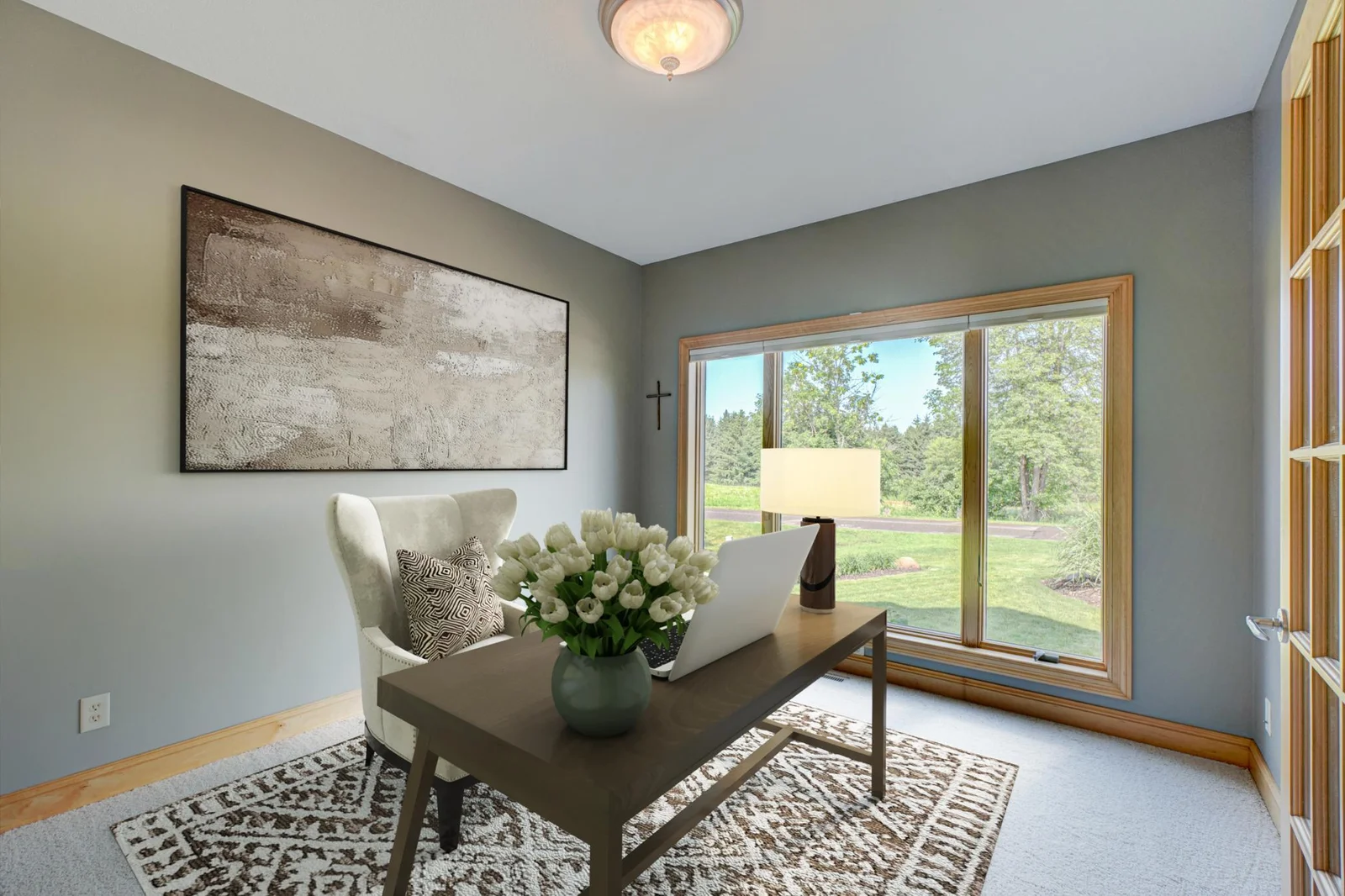 Main level office (virtually staged)