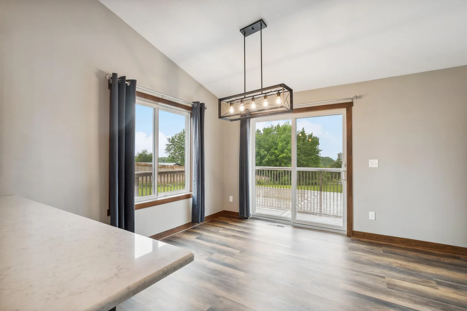 Custom Amish cabinetry meets modern stainless steel—form and function in perfect harmony.