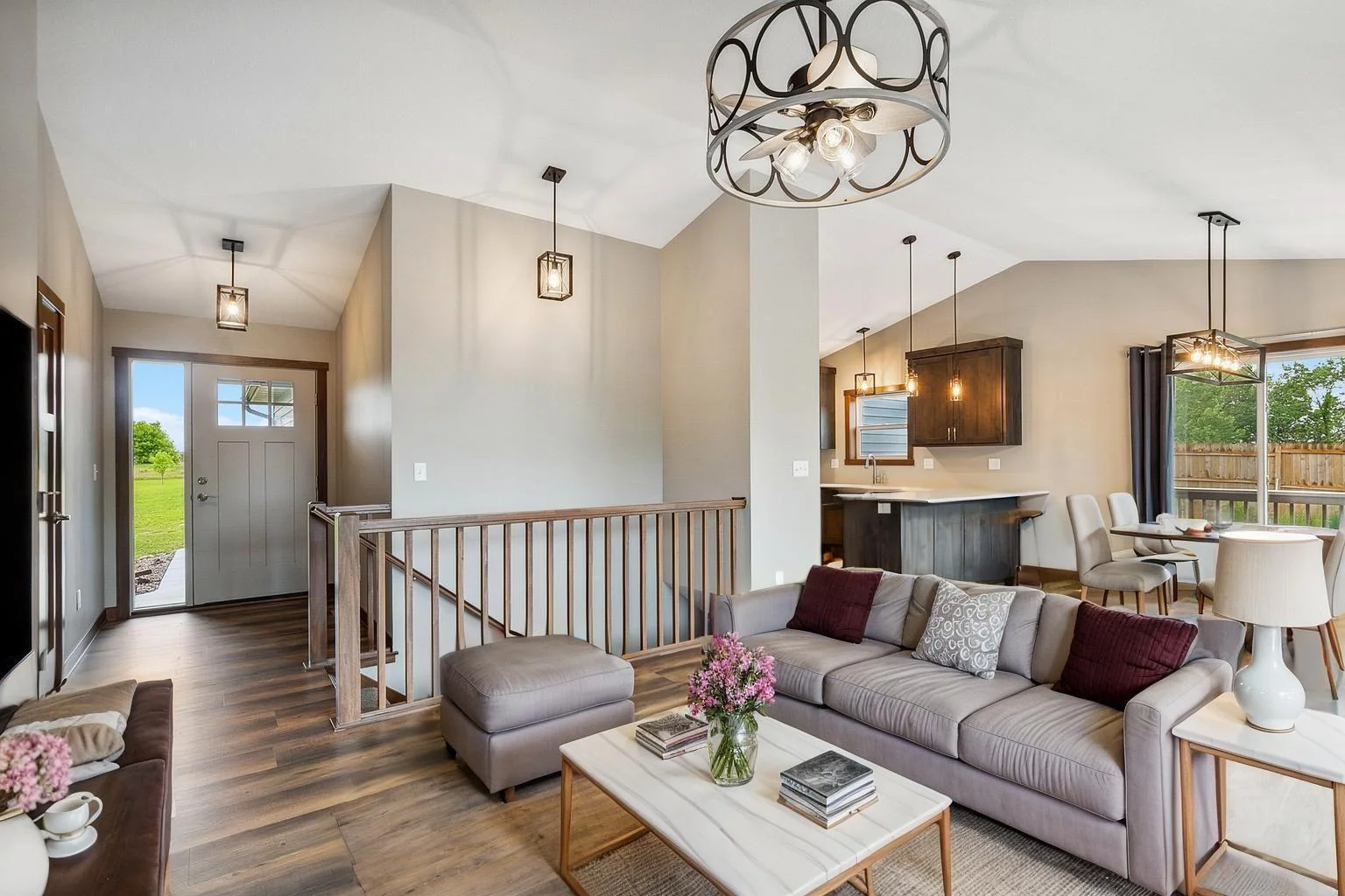 virtually staged. Cozy up in a space where comfort meets breathtaking scenery.