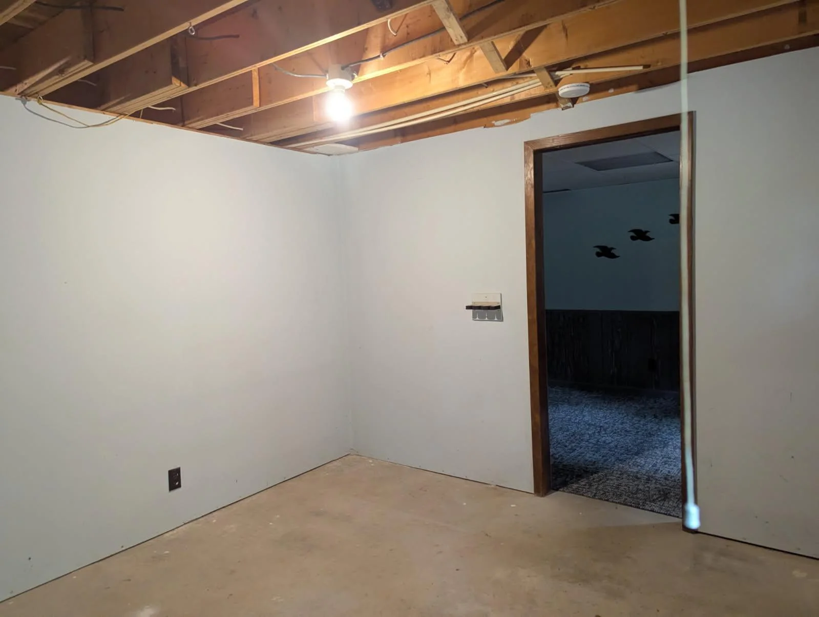 Doorway to lower level bedroom