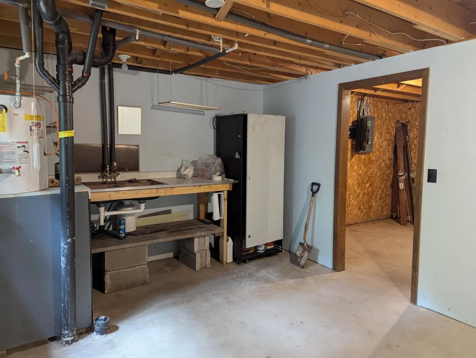 Utility/workshop area in basement