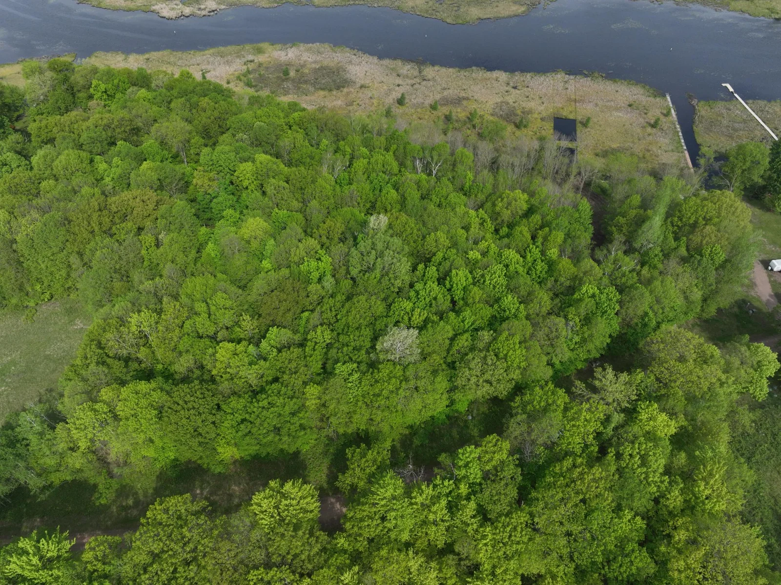 Aerial photo of lot