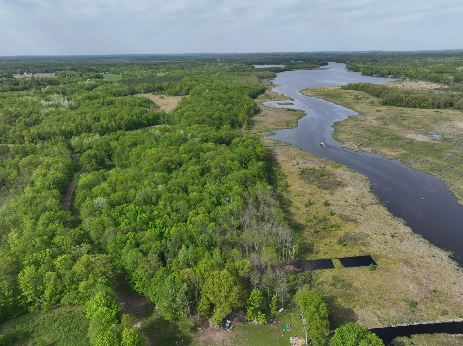 Aerial photo looking South