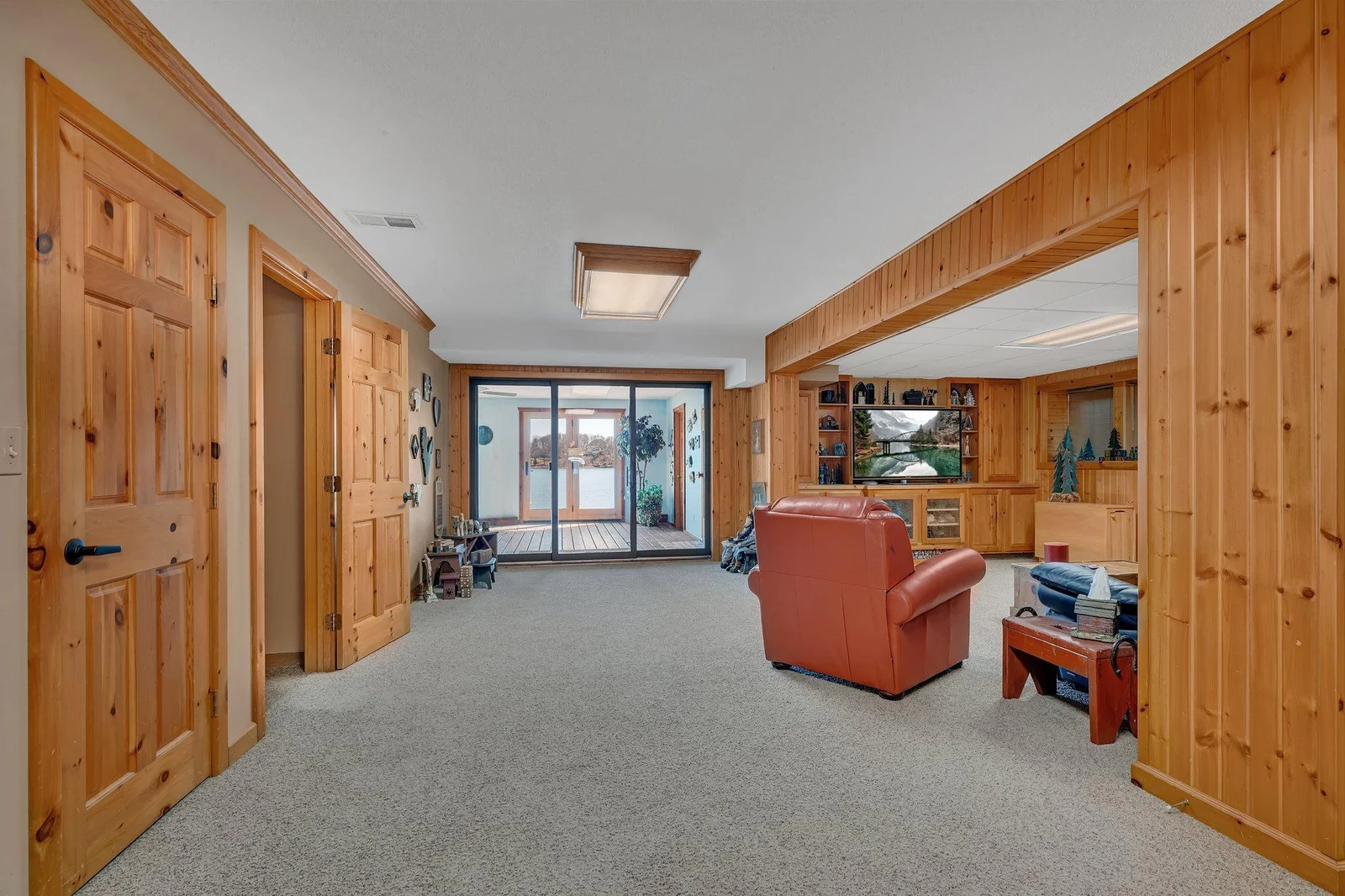 Walkout level with lake views galore.