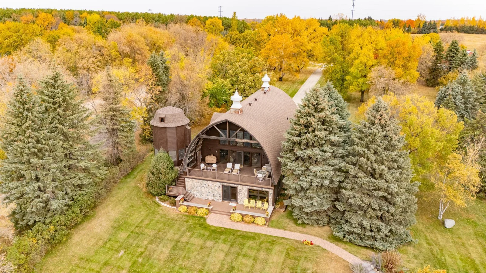 Tucked away on 2.5 acres of park-like beauty.