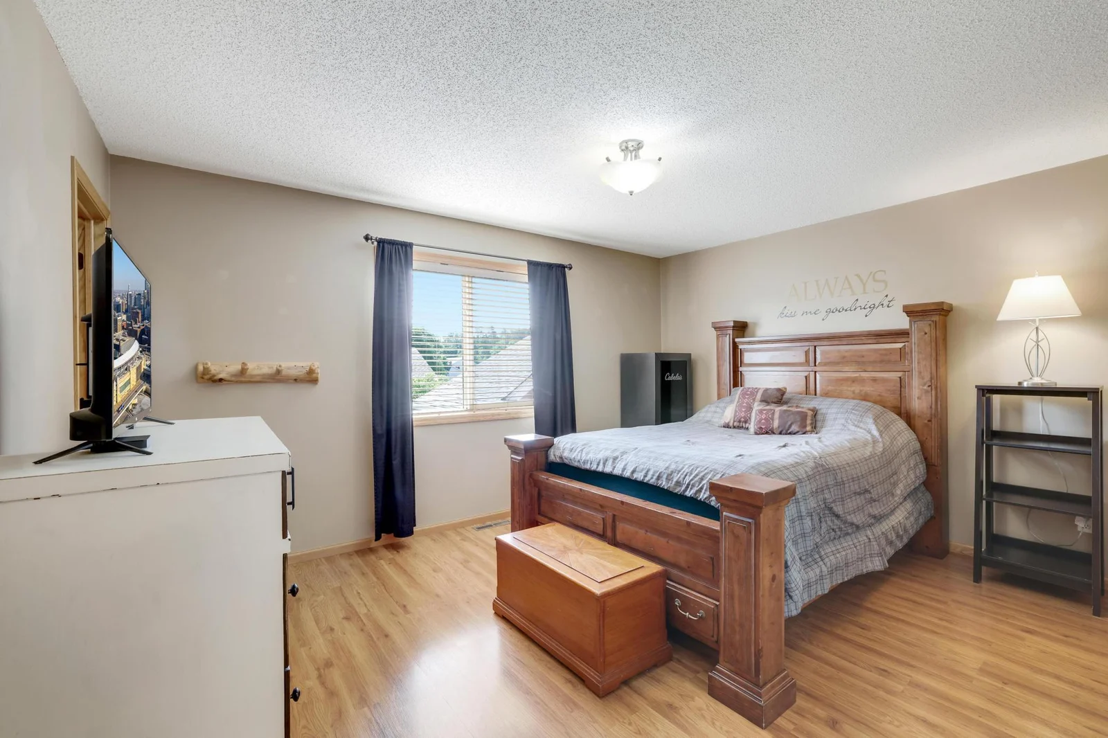 Primary Bedroom with easy maintenance flooring