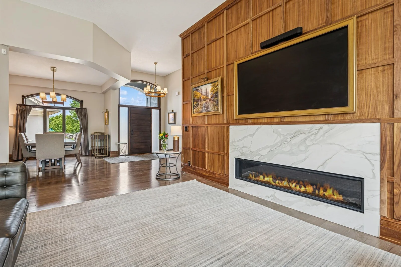 Natural light flows throughout