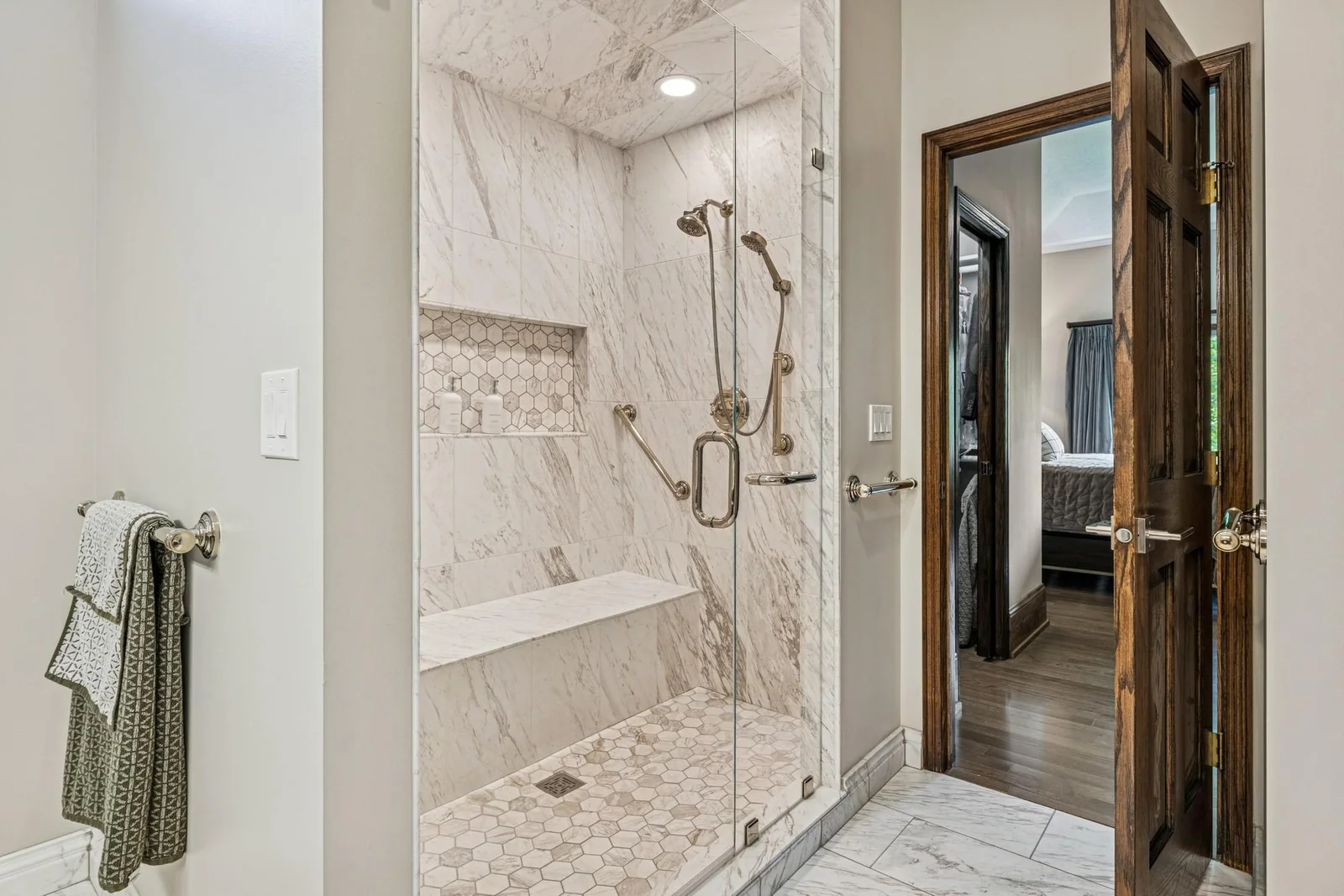 Private comfort in this primary bathroom