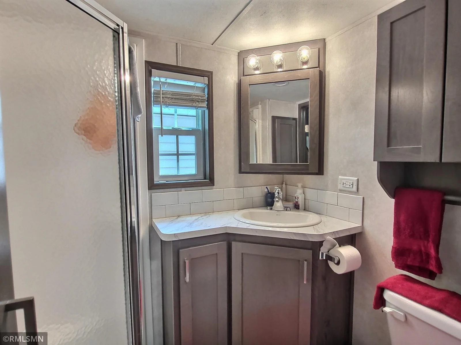 Here is the .75 bath located near the bedroom and just off the kitchen.