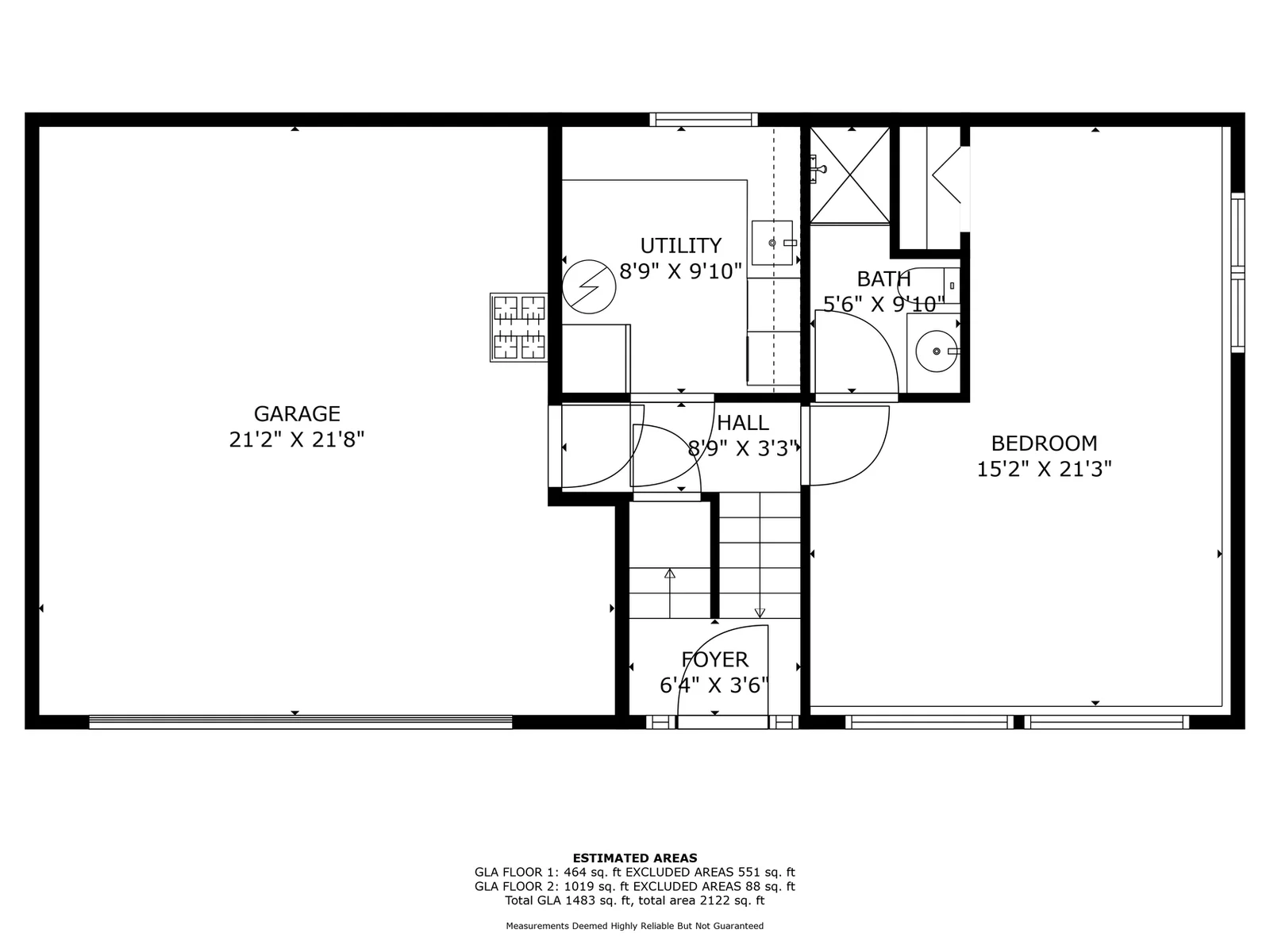 Lower level floor plan