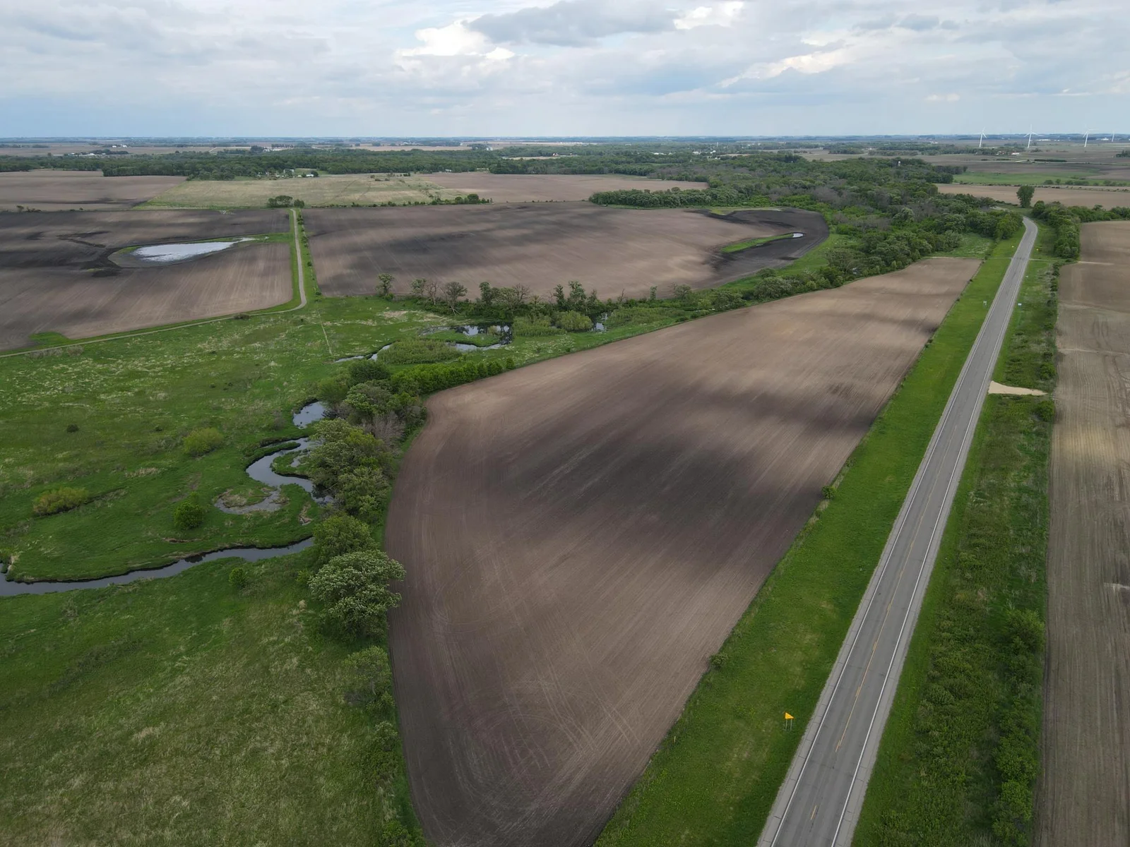 Property facing East from Highway 56