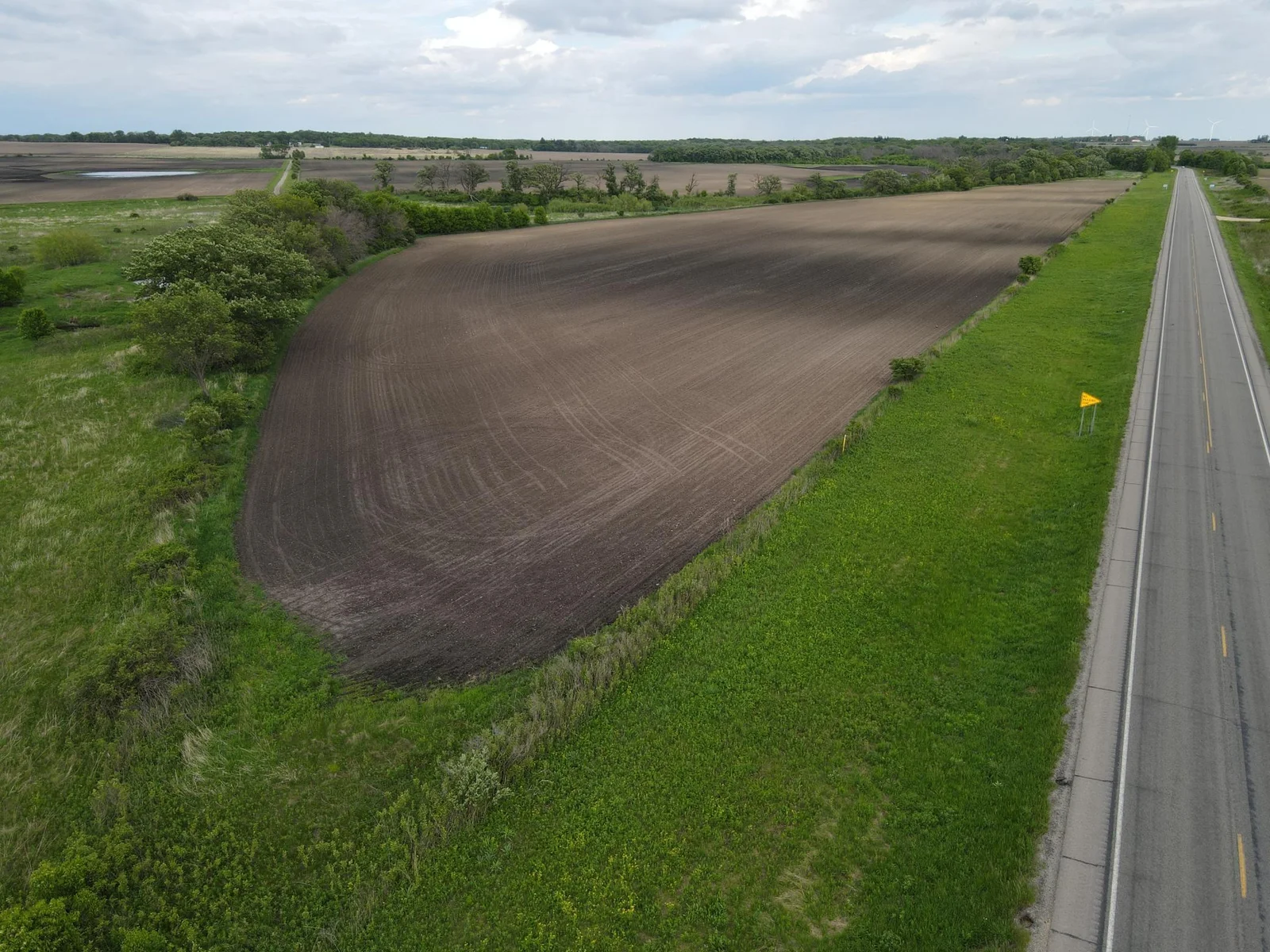 Property facing East from Highway 56