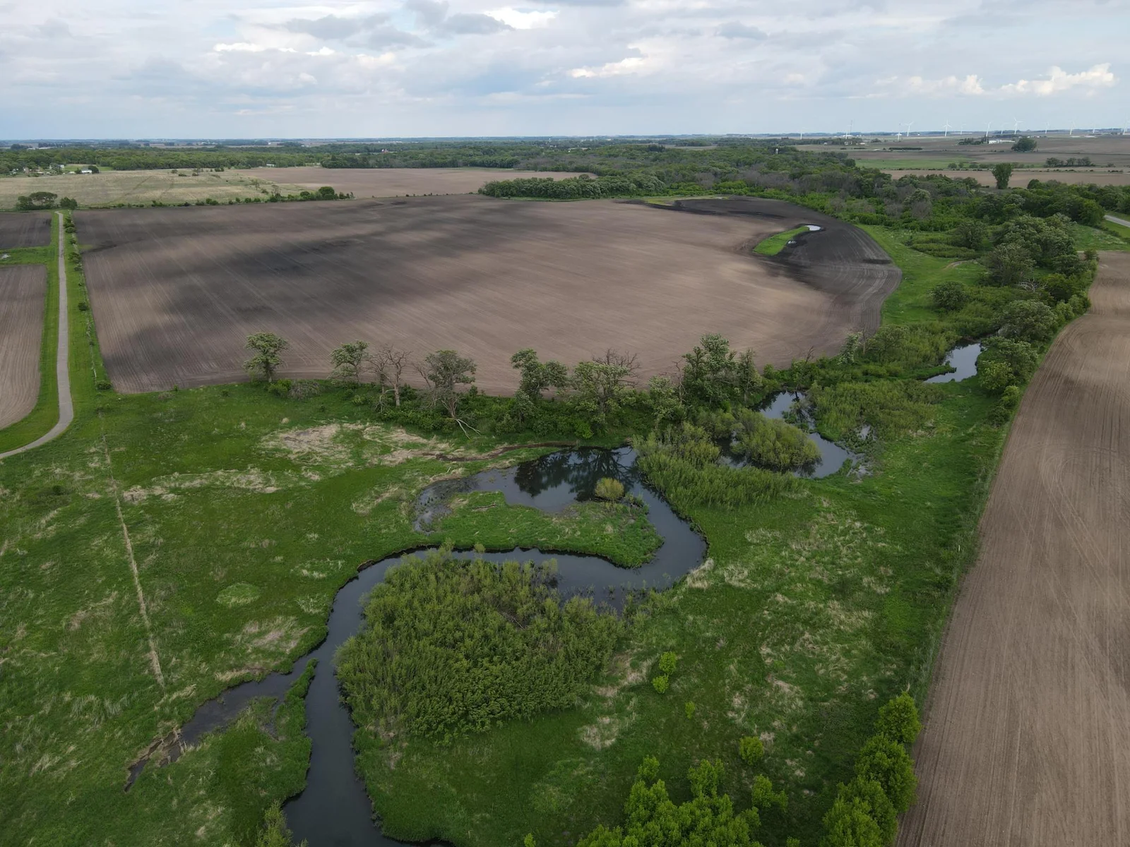 River overlooking the East Feild tillable