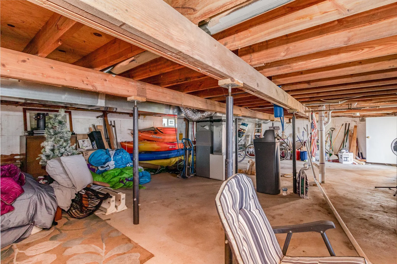 Newer basement for storage