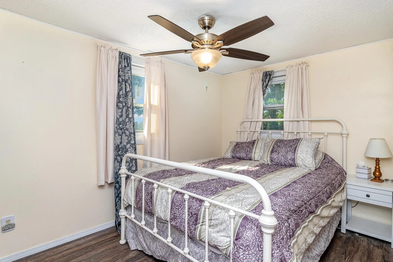 Two of 3 bedrooms