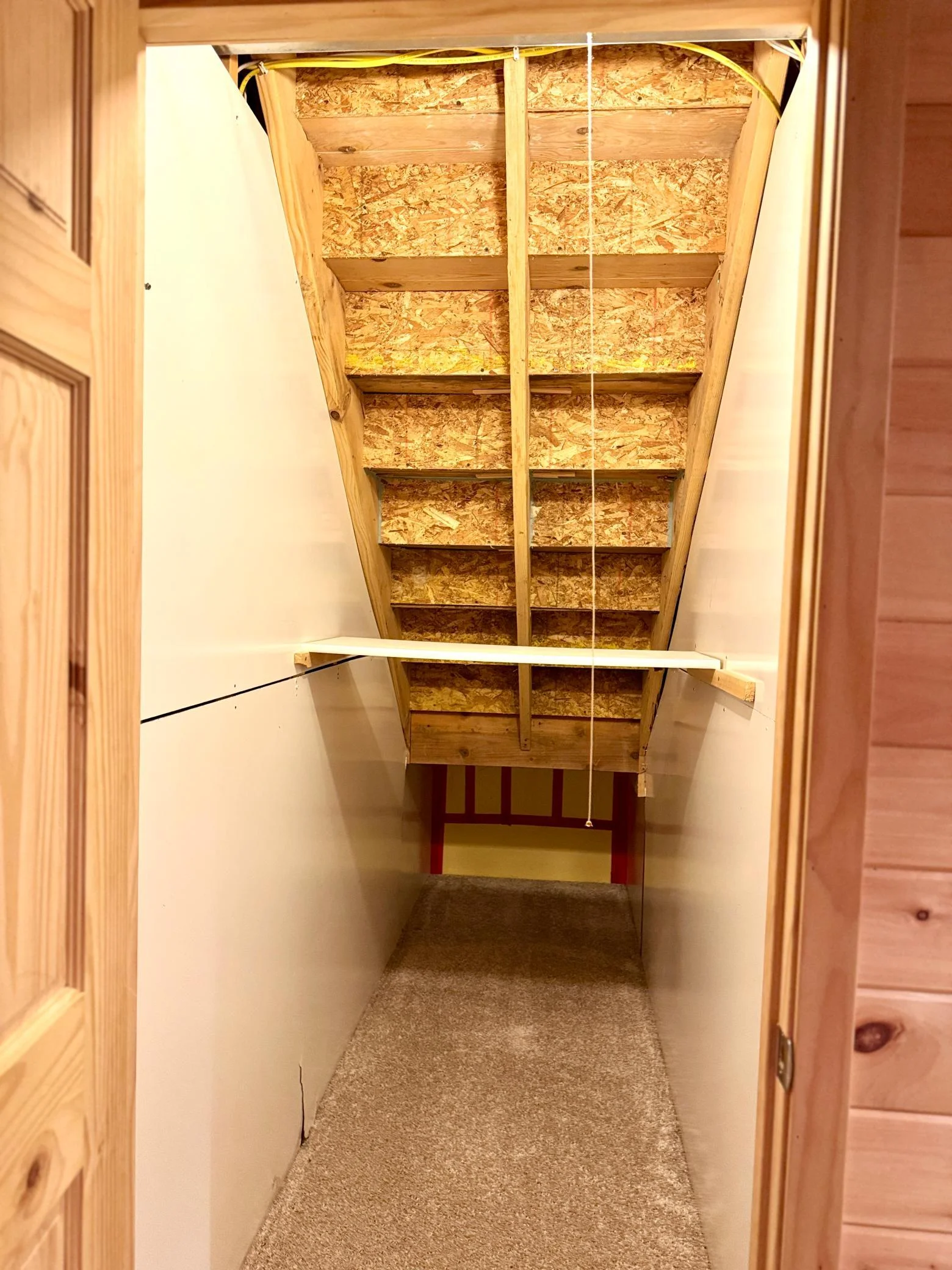 Storage under stairway