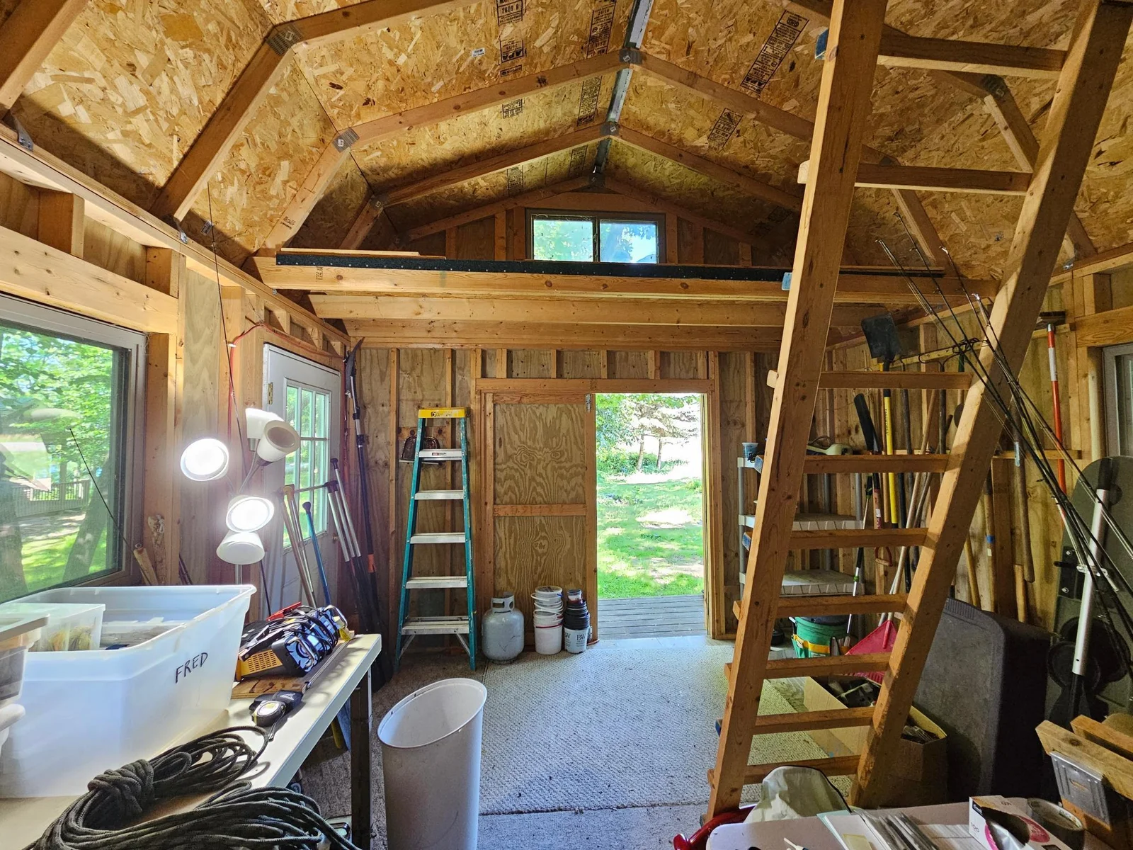 View Going the Other way From Shed with Loft