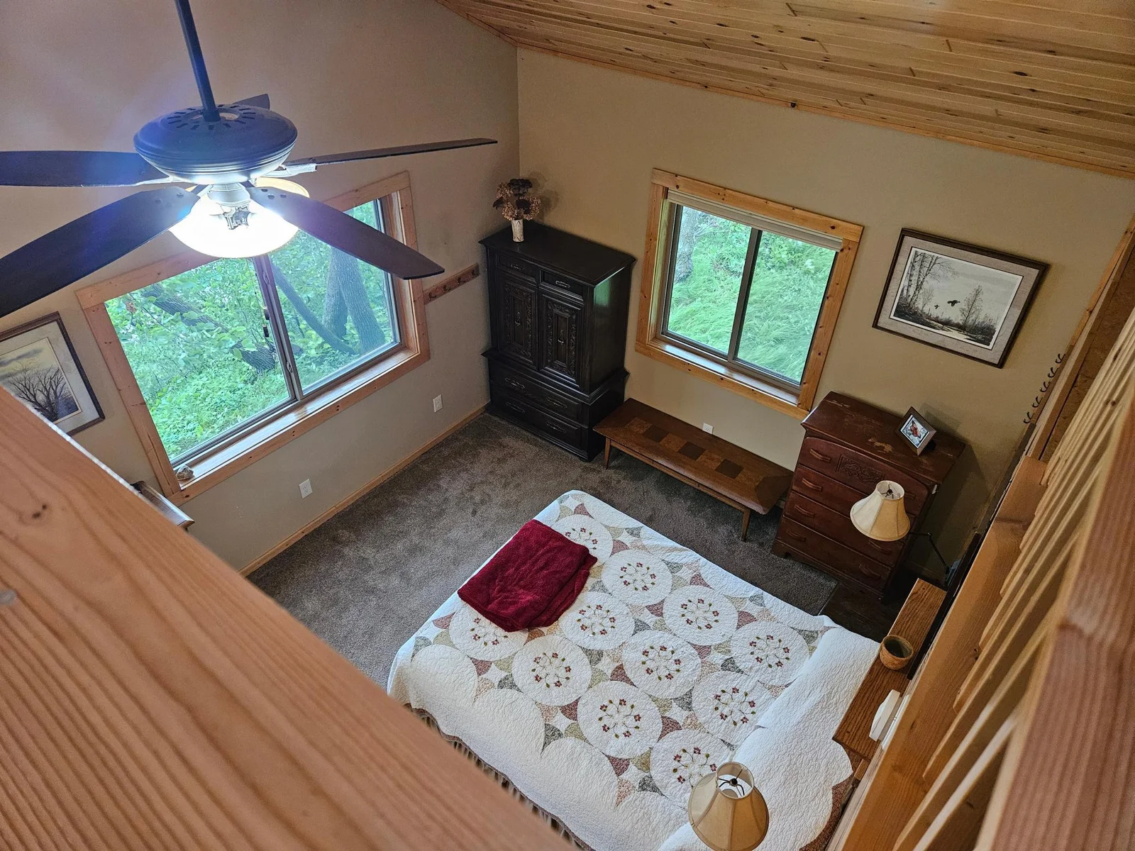 View to Bedroom From Loft