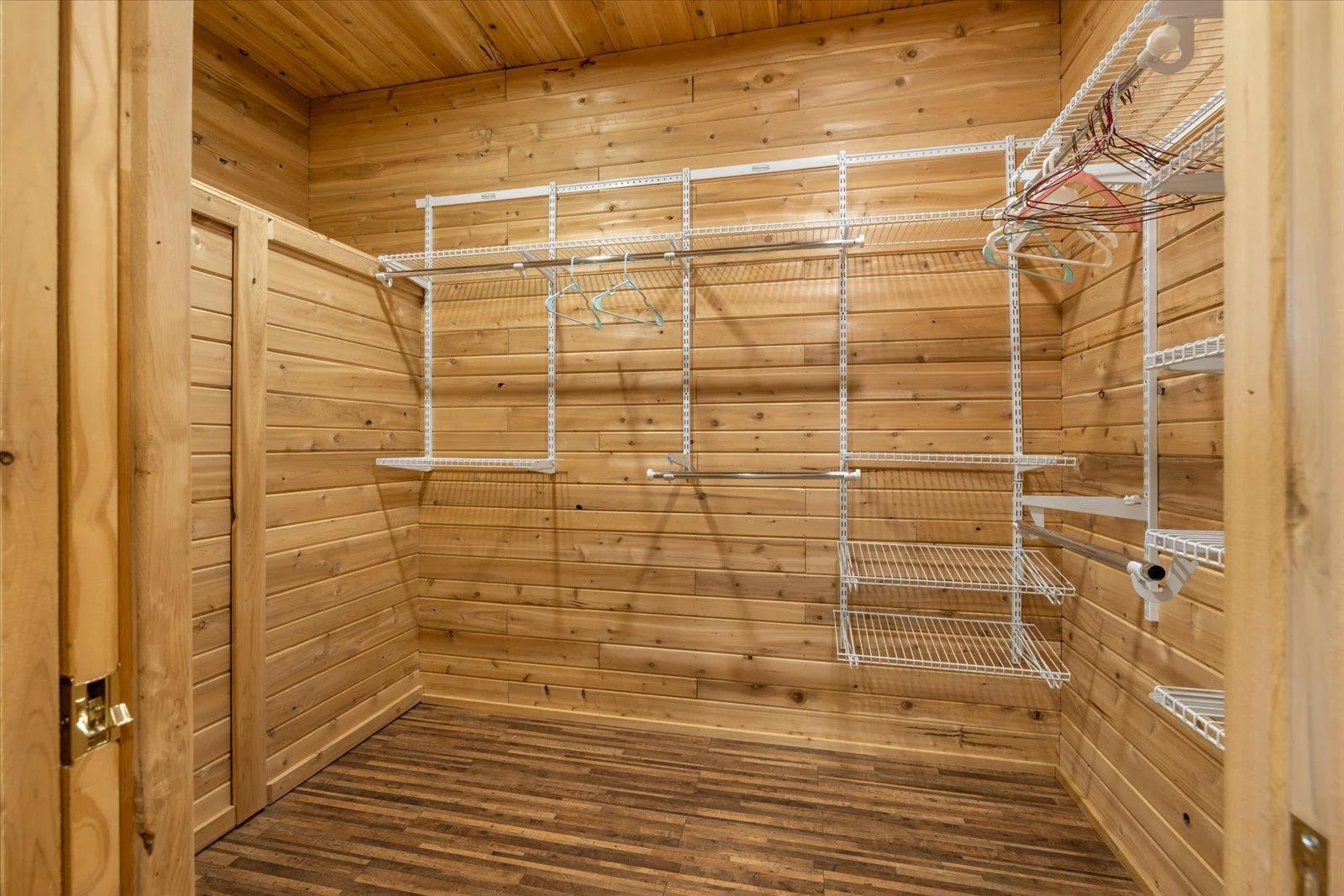 Cedar walk in closet