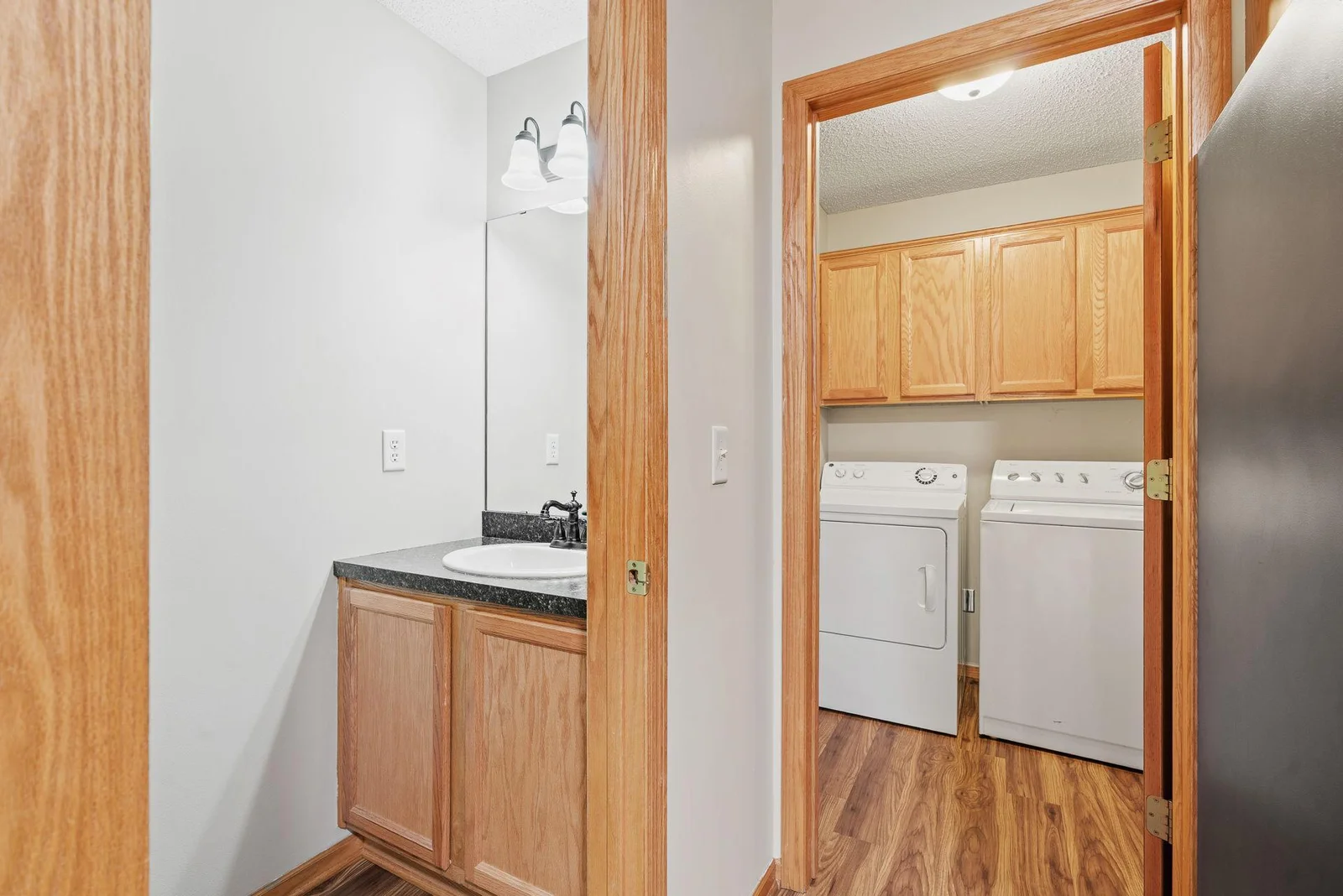Main level half bath and laundry
