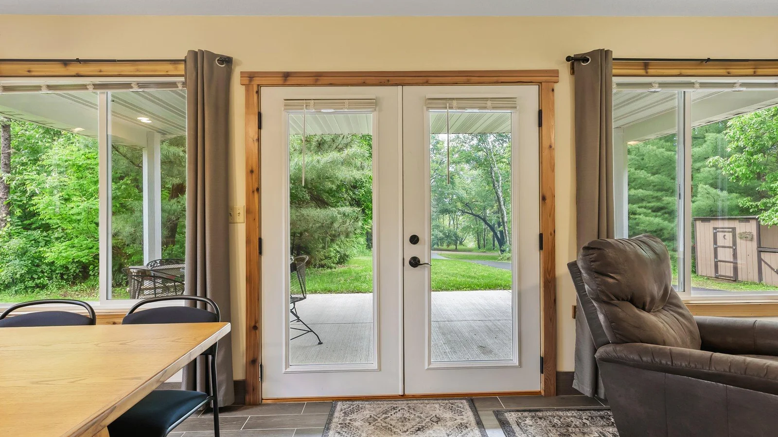 Come on in, let's have a look around. All the rooms have been gutted to the studs and remodeled!