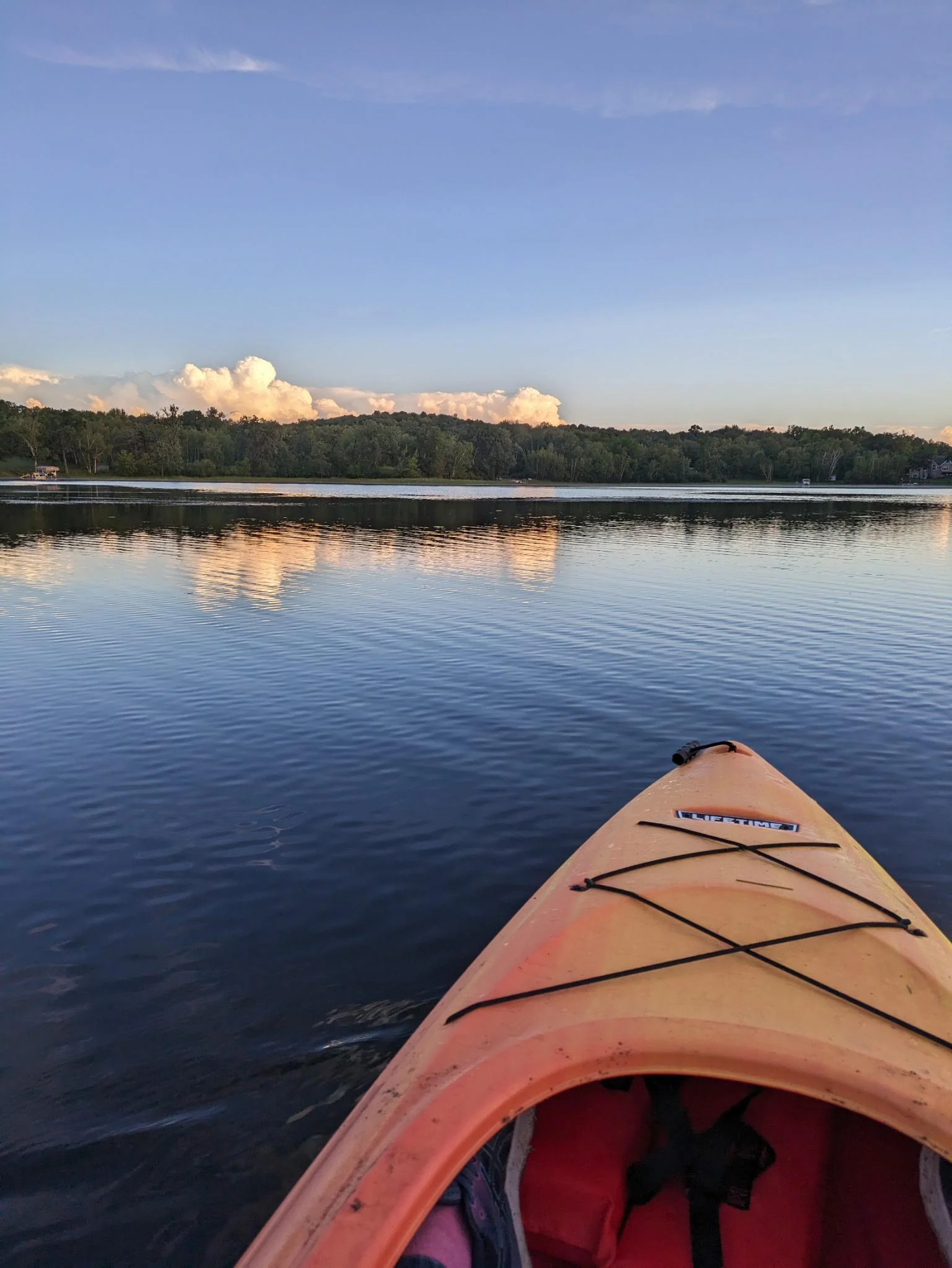 Day on the lake - grab your kayak, canoe, paddle boards - listen to the sounds around you - tranquil!  Might even see a cow on the shore bank.  This is a private lake  - no public access.