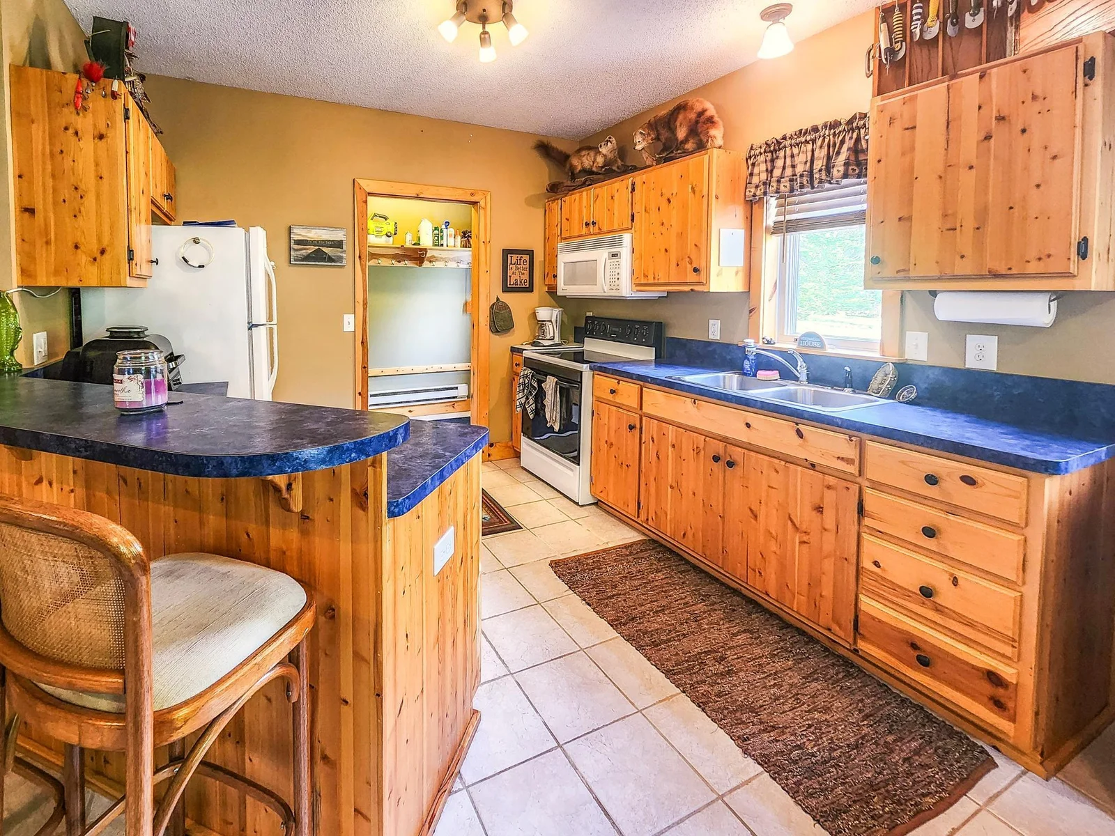 Kitchen from dining-looking into entry