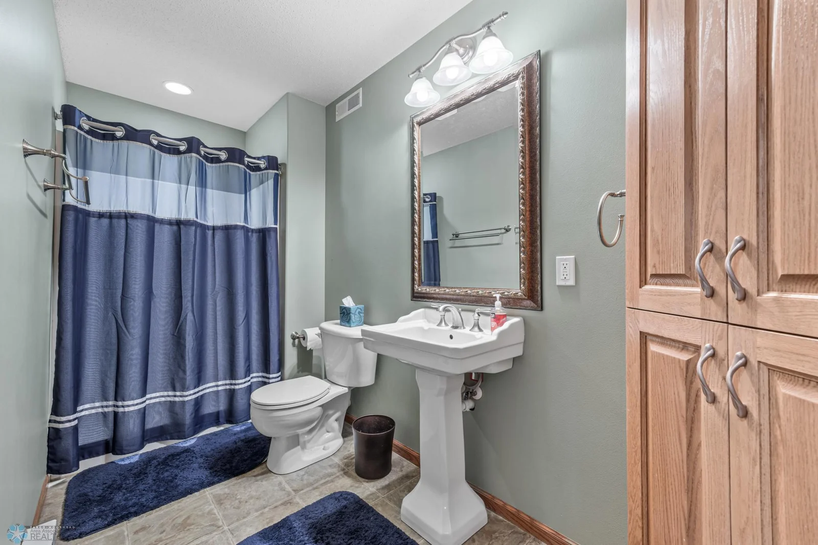 Lower-level bathroom