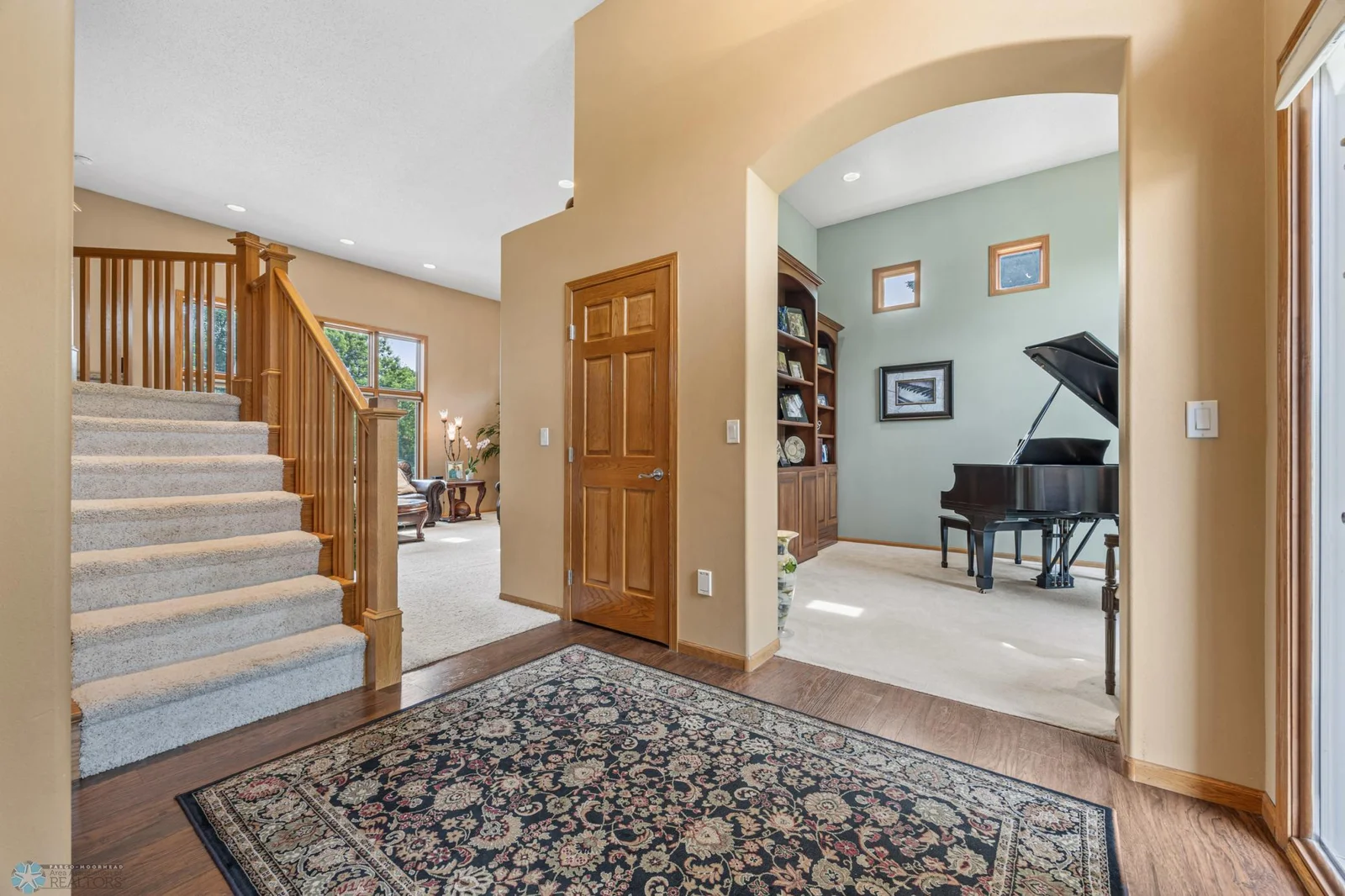 Piano/library room from foyer