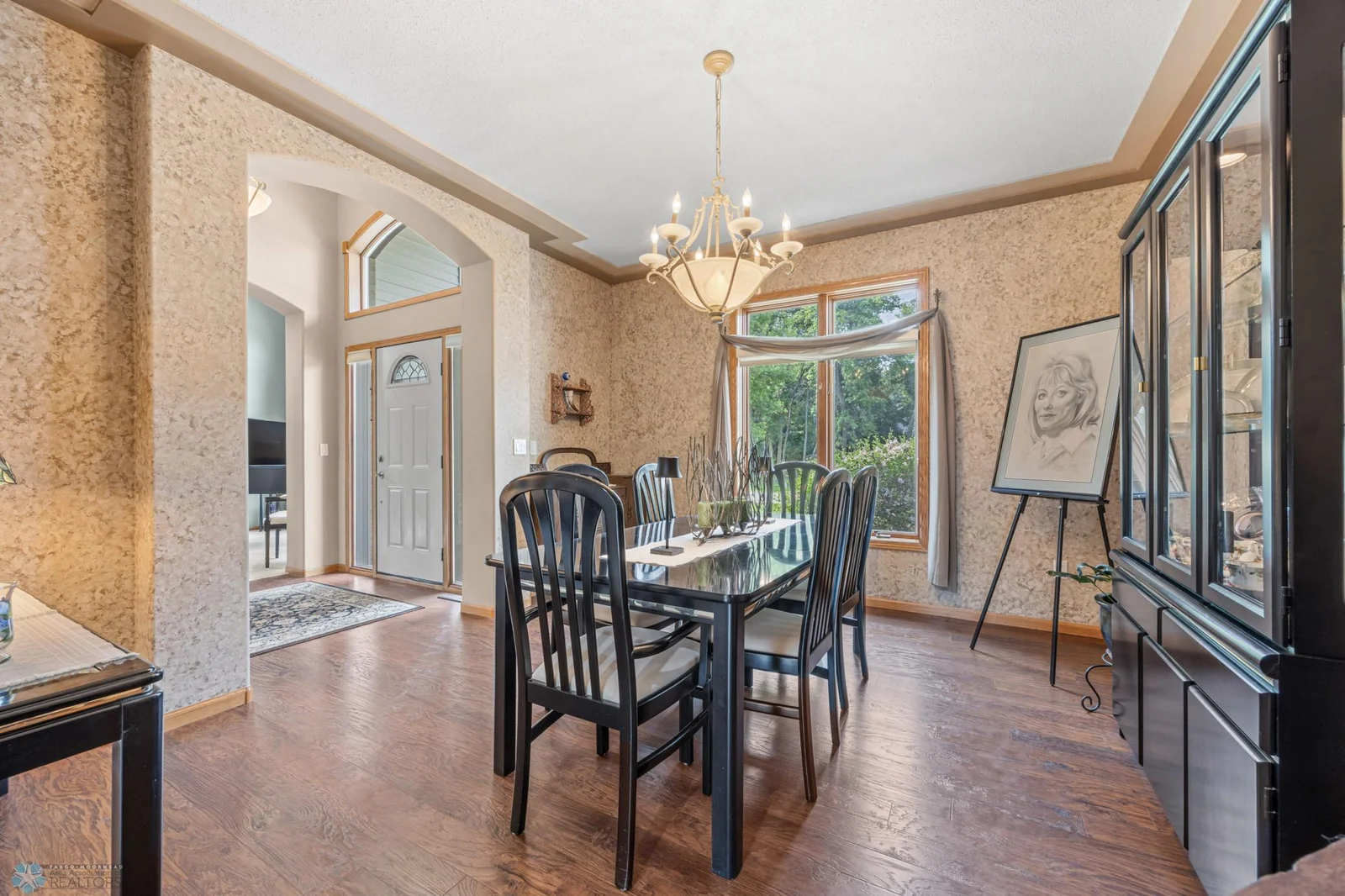 Dining room with hallway to kitchen