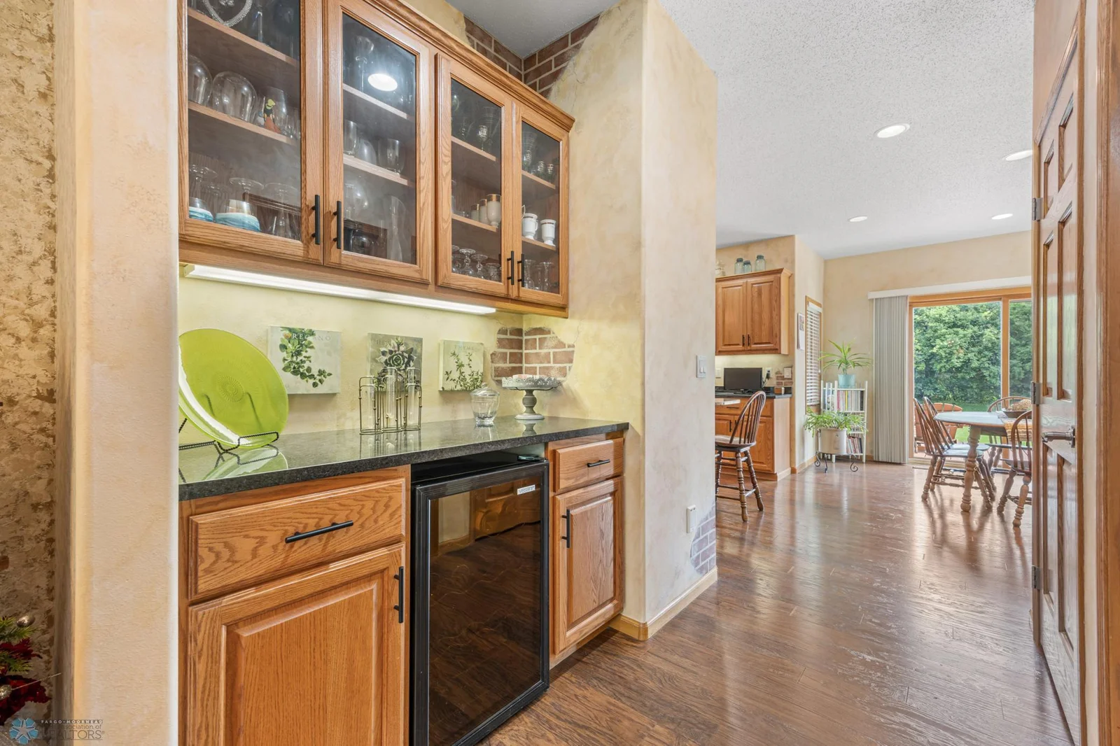 Butler pantry with wine fridge