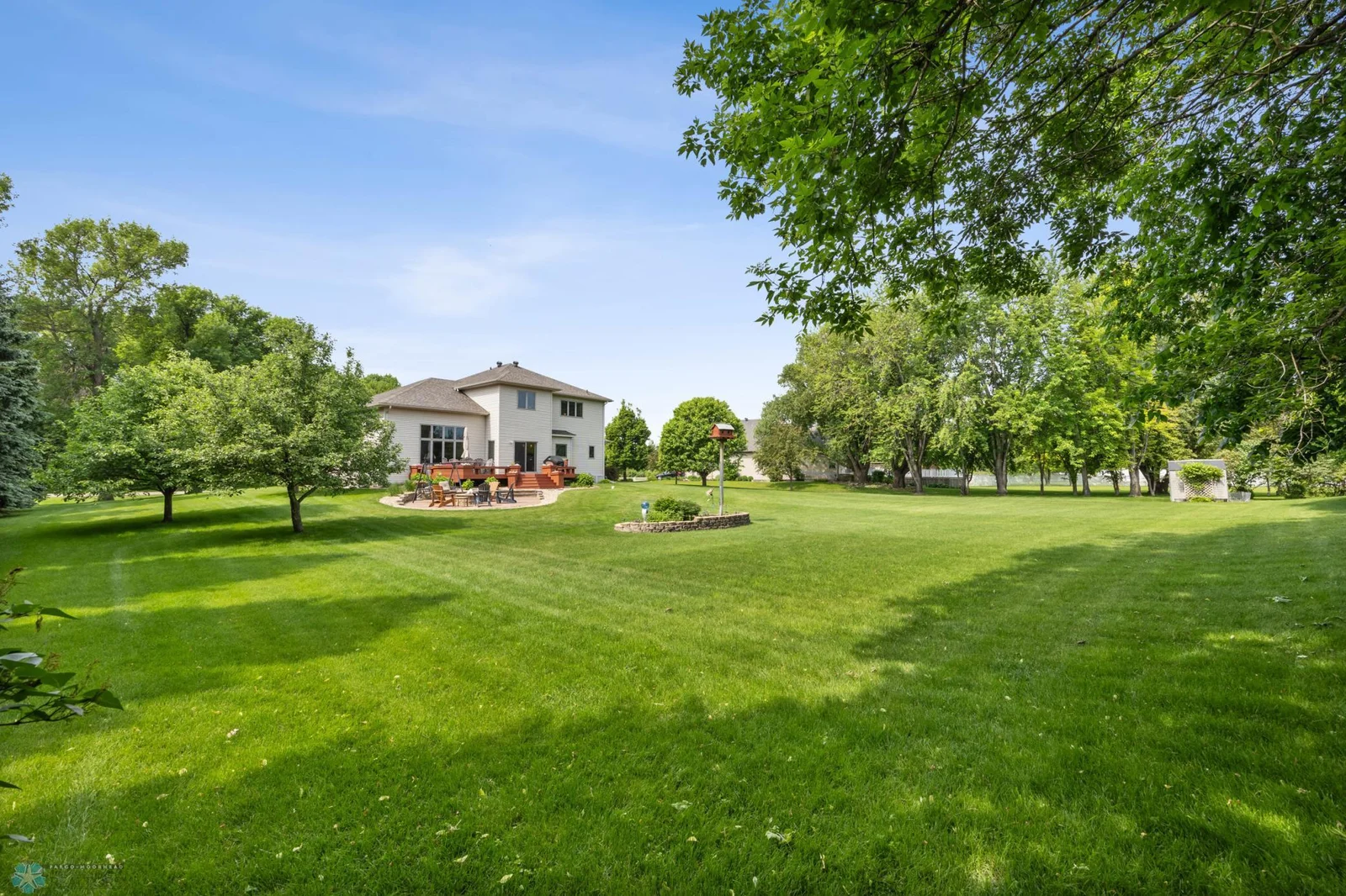 Large backyard