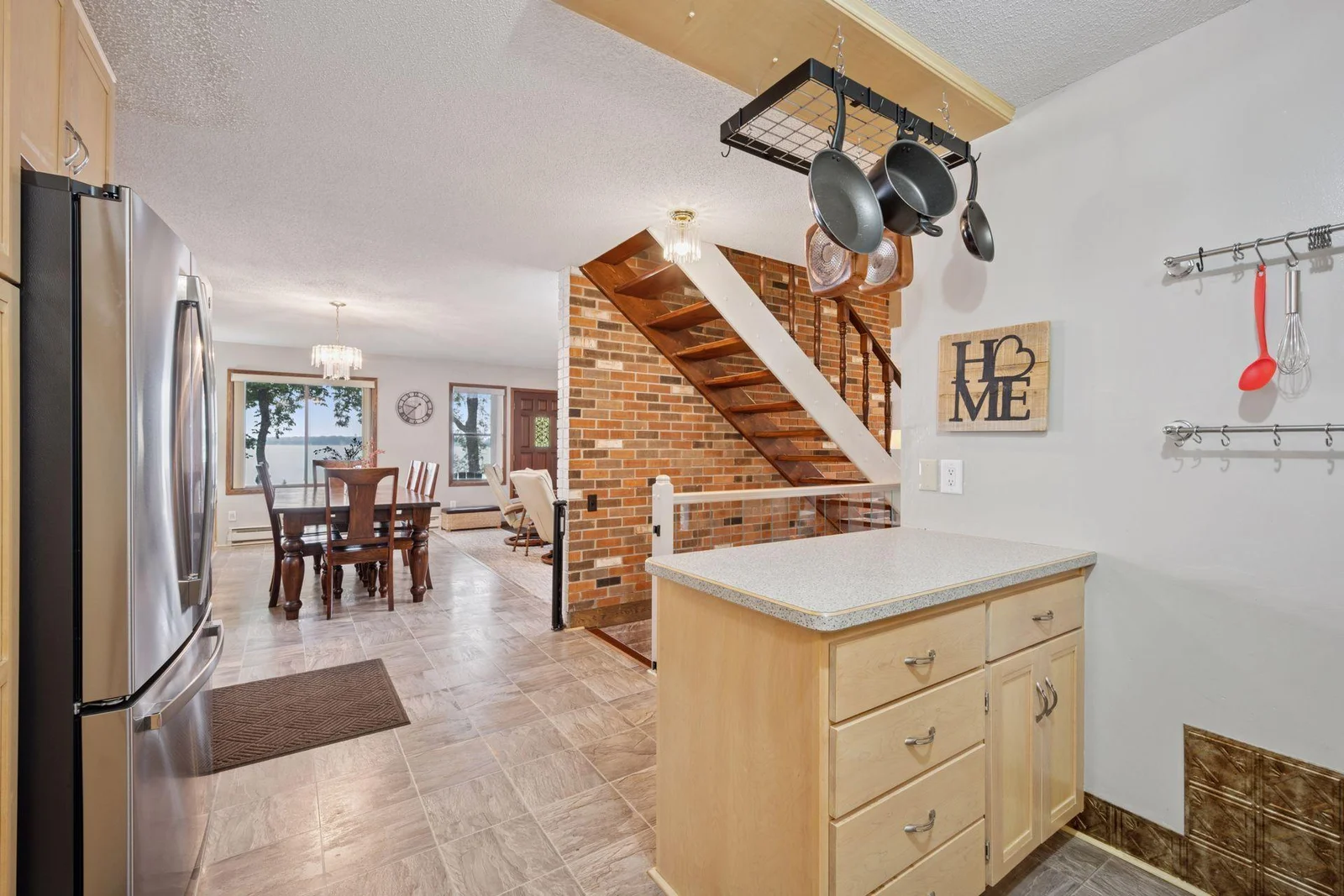 View From Kitchen to Dining Room