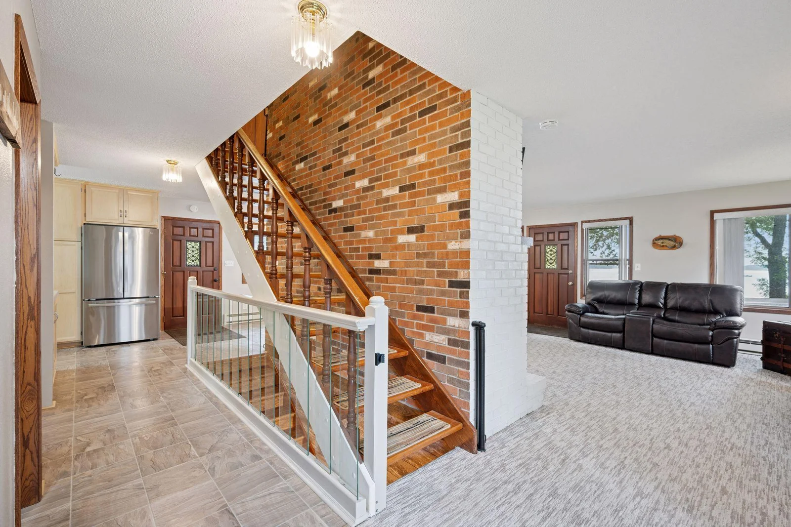 Open Staircase to Upper Level