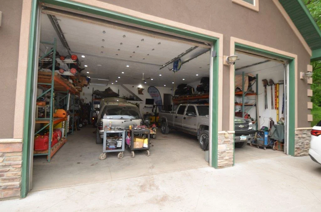 Pole barn has 14 foot walls and 12 foot doors