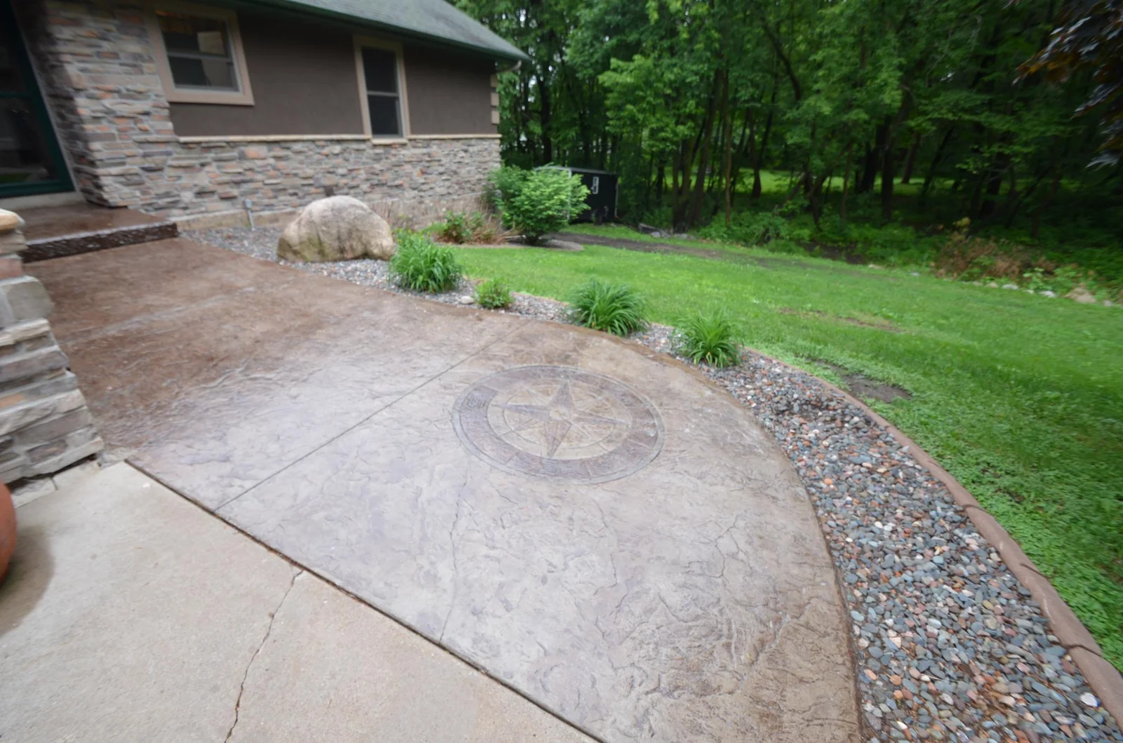 Lots of beautiful stamped concrete