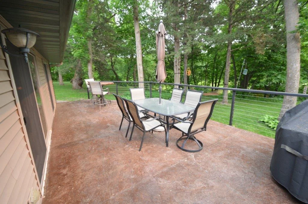 Large deck overlook the park like yard