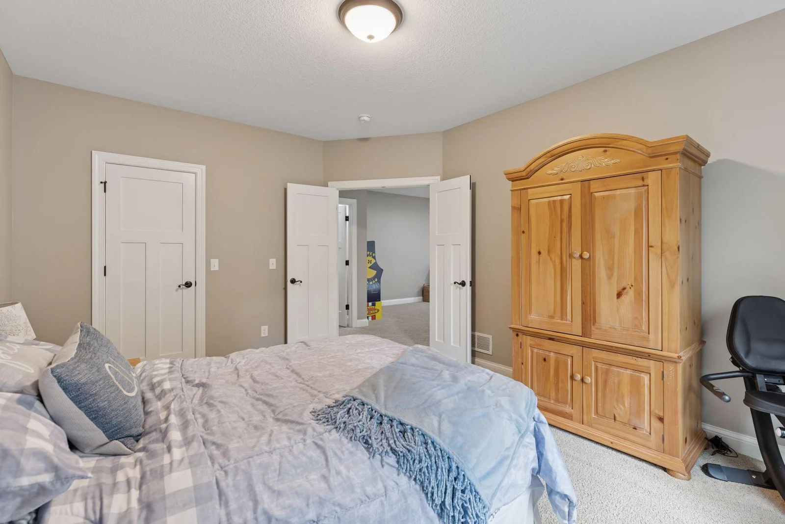 Another look at the spacious sixth bedroom, with convenient access to the nearby 3/4 bath just steps away.