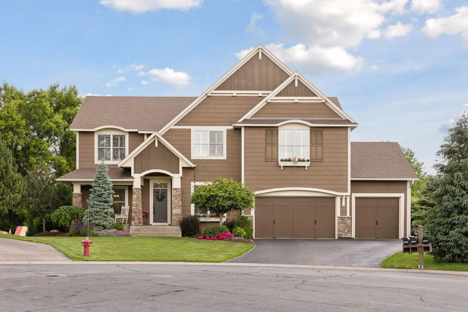 This gorgeous home, built by McDonald Construction, showcases exceptional craftsmanship and thoughtful design throughout. Nestled on a quiet cul-de-sac, it offers both privacy and a welcoming neighborhood feel.
