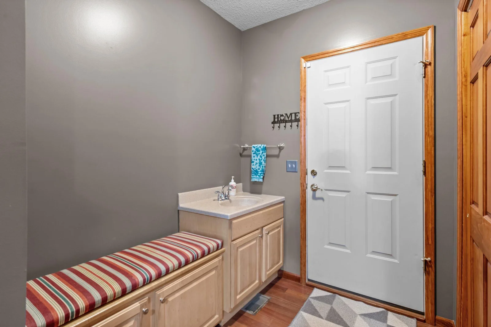 Entry off of garage