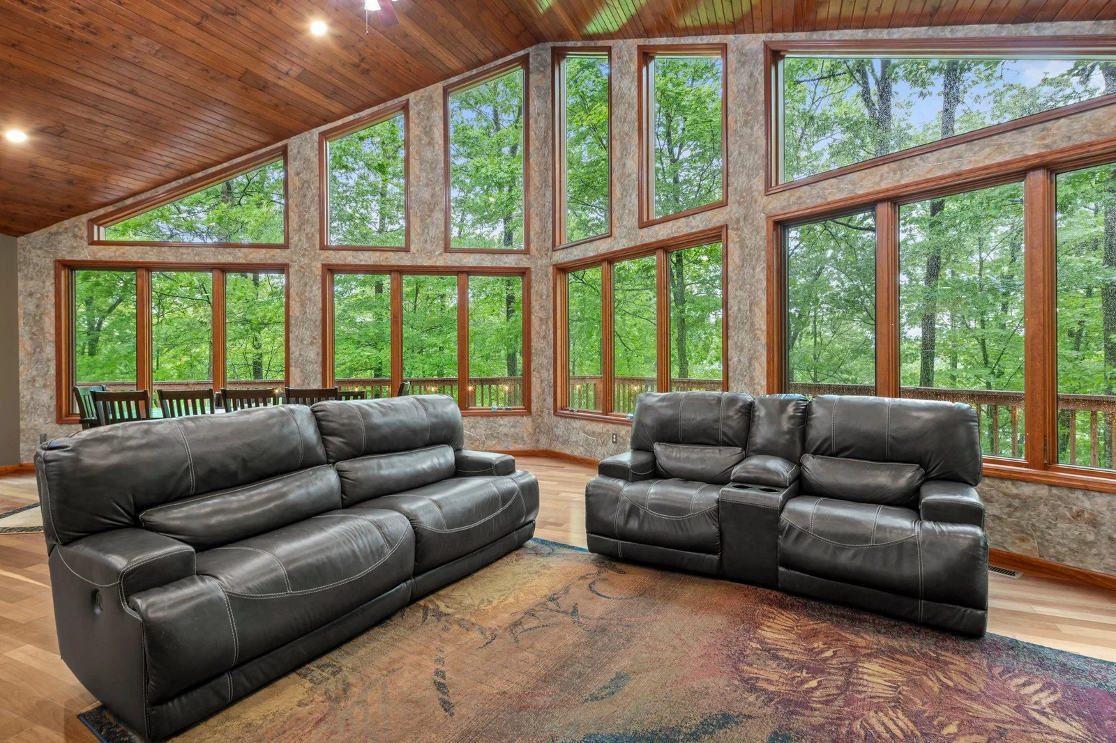 Breathtaking view that greats you as you enter open concept living/dining/kitchen