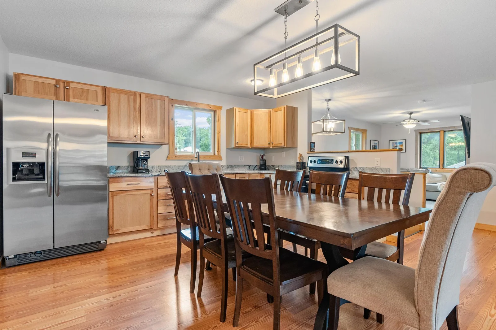 This fully renovated home offers modern updates throughout.