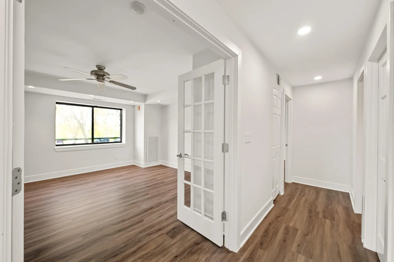 2nd Bedroom/Den with french paned doors.