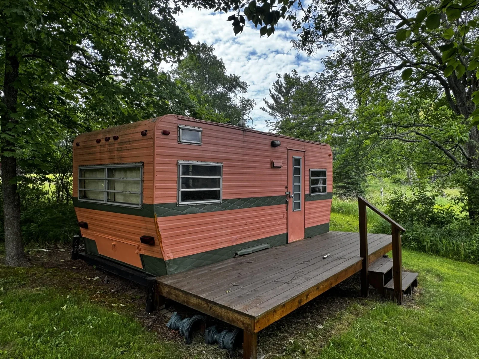 Cute trailer was used as bunkhouse